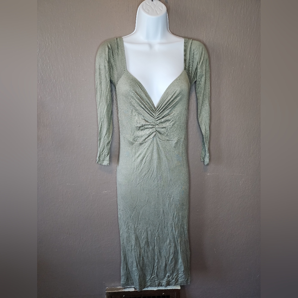 Sexy Mama Maternity Gown Sage Green NWT